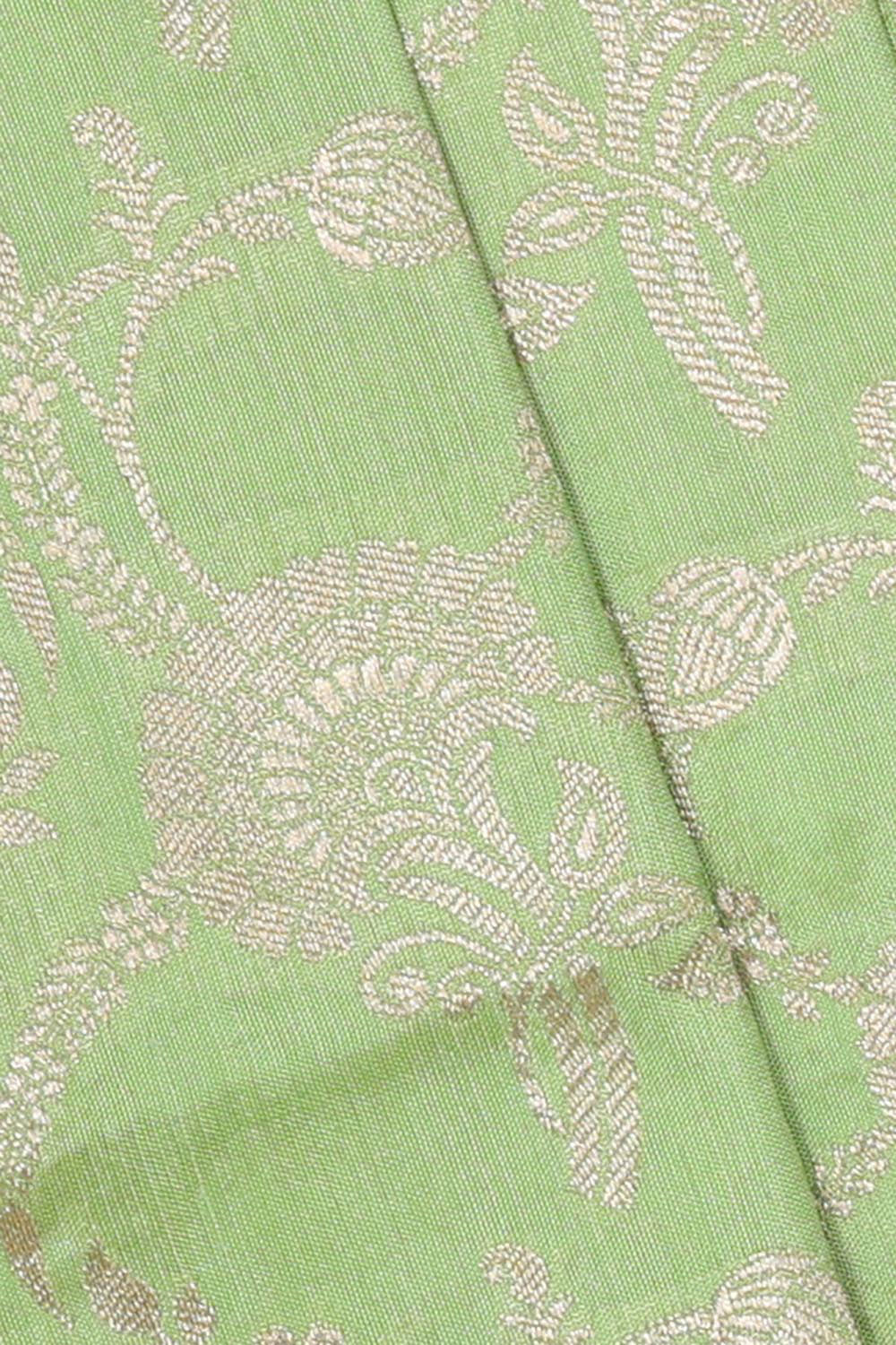 Image of Banarasi Silk Light Green Saree